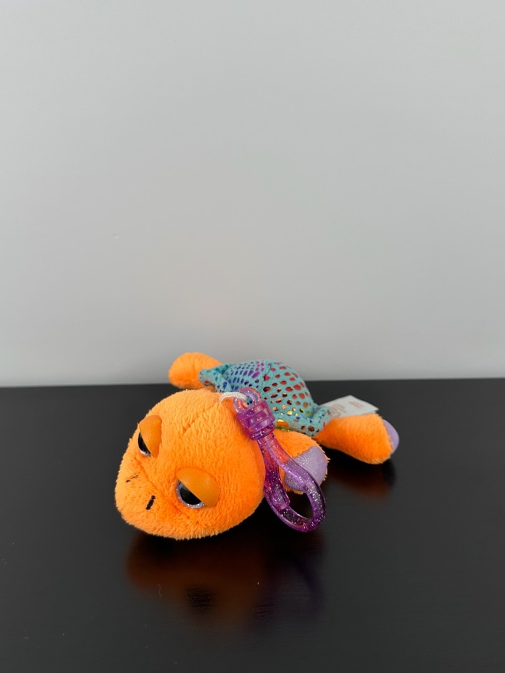 Russ Berrie Rare Lil Peepers Laguna Turtle Sparkly Keychain Clip 4” Plush Peeper